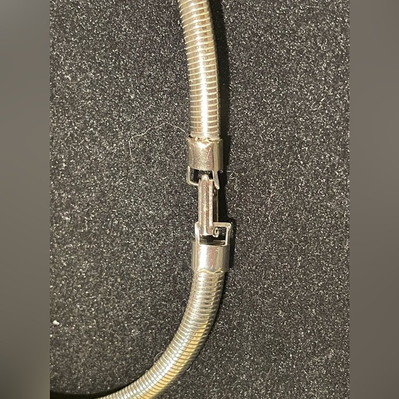 Vintage Silver Tone Snake Chain Choker - Picture 6 of 9